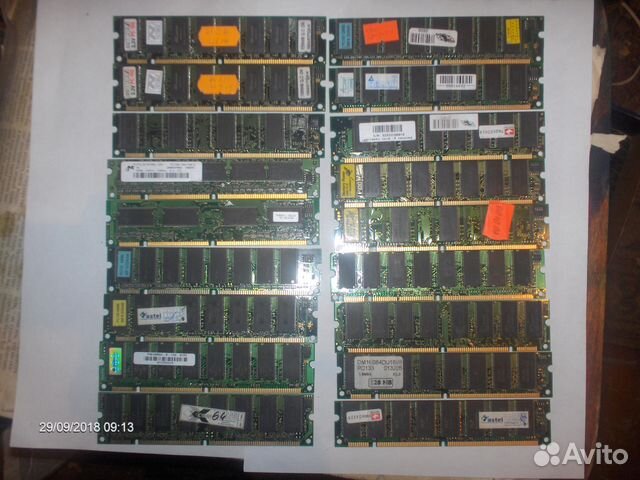 Оперативная память DDR-dimm 64-128-276Mb