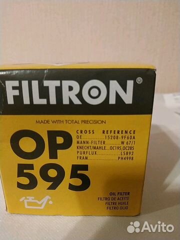 Масляный фильтр Filtron OP 595