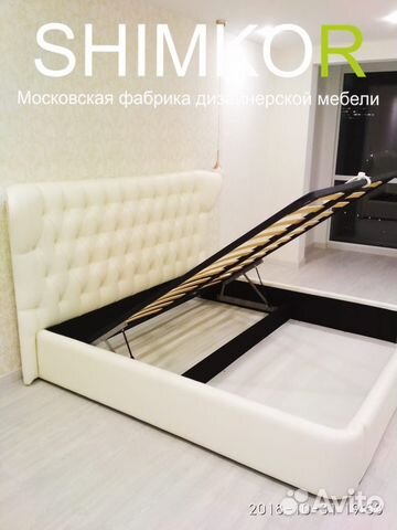 Кровать «Вашингтон 180х200» белый глянец Кровать «Вашингтон 180х200» белый глянец