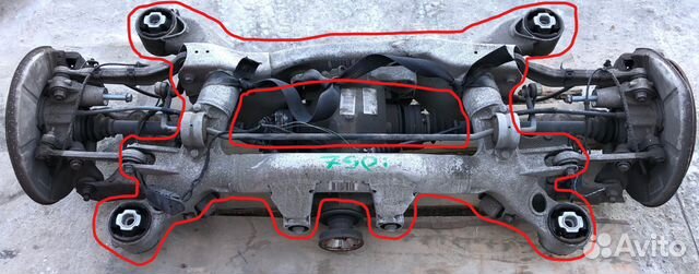 Балка задняя BMW 7-й серии E65