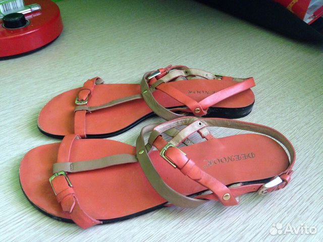 Босоножки рыжие бу Босоножки рыжие бу