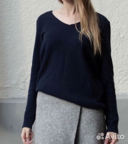 Кашемировый свитер Premium, синий Кашемировый свитер Premium, синий