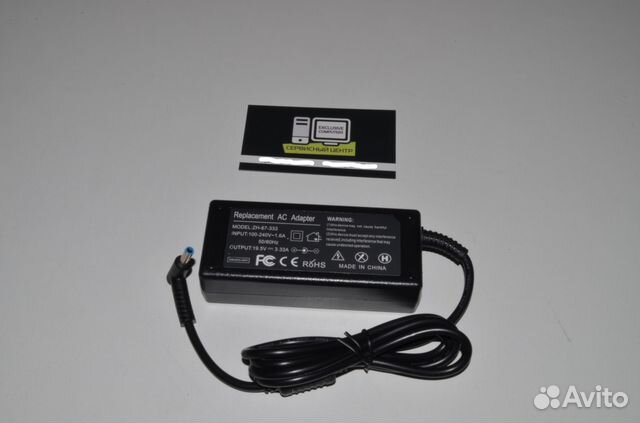 Блок питания для ноутбука HP 19.5v 3.33a 65w Блок питания для ноутбука HP 19.5v 3.33a 65w