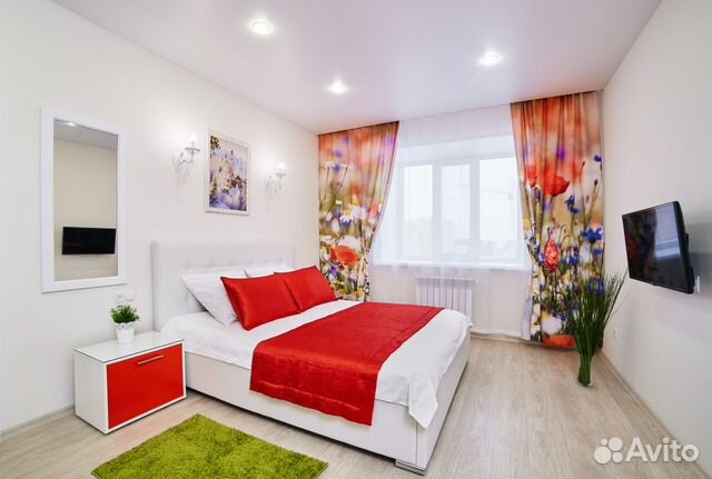 

1-к. квартира, 43 м², 2 кровати