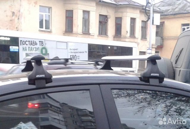 Багажник на крышу Киа Рио Kia Rio хетчбек с 2017