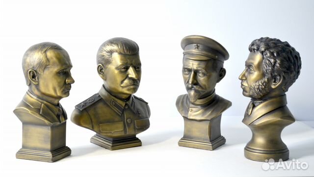 Бюст Сталина, Путина, Дзержинского, Пушкина, Ленин