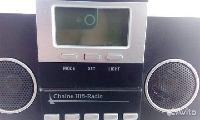 Радио FM приемник с часами ночная подсветка будиль