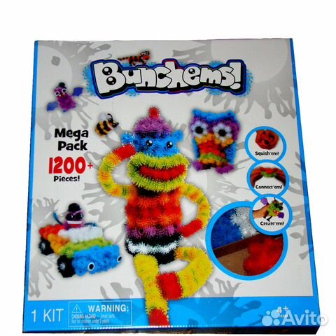 Конструктор Банчемс (Bunchems) - 1200 деталей