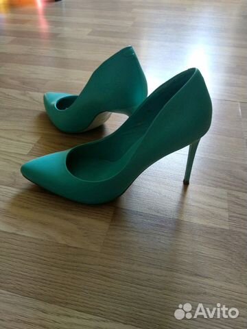 Туфли бирюзовые, натуральная кожа, р-р 39 Туфли бирюзовые, натуральная кожа, р-р 39