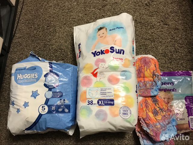 Подгузники Yokosun и huggies