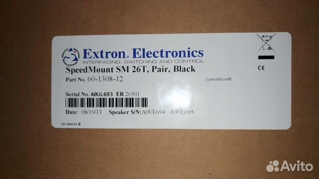 Громкоговорители Extron SM 26T Black 60-1308-12