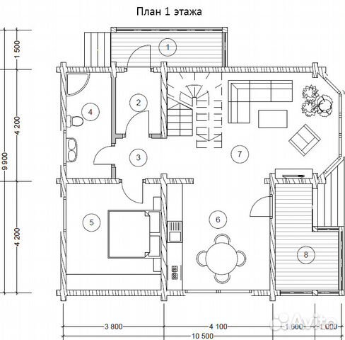 Дом из клееного бруса Дом из клееного бруса