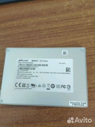 Ssd micron 256 gb пользовался месяц