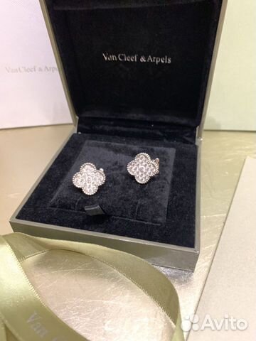 Серьги новые Van Cleef Arpels