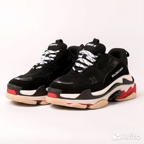 Кроссовки Balenciaga Triple S, черный, размер 41