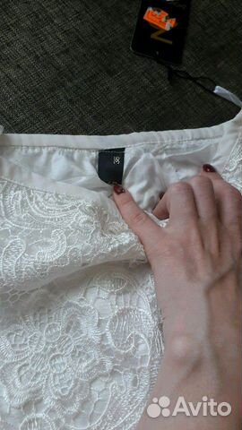 Юбка новая кружевная с биркой
