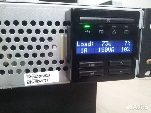 Ибп APC Smart-UPS 1500VA (SMT1500RMI2U) на 1 кВт