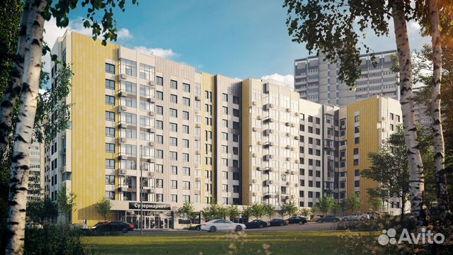 1-к квартира, 45.5 м², 2/10 эт. 1-к квартира, 45.5 м², 2/10 эт.