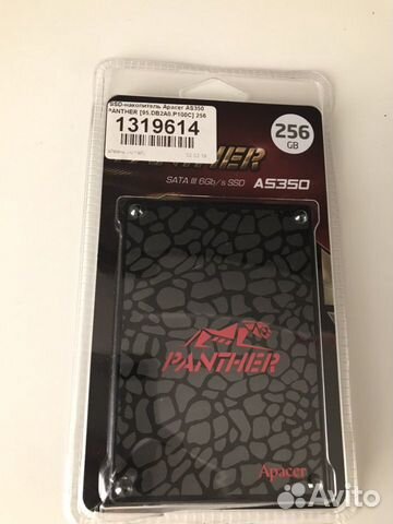 SSD Panther 256Гб Чтение 560Мб/с Запись 540Мб/с