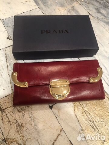 Кошелек Prada Новый натуральная кожа