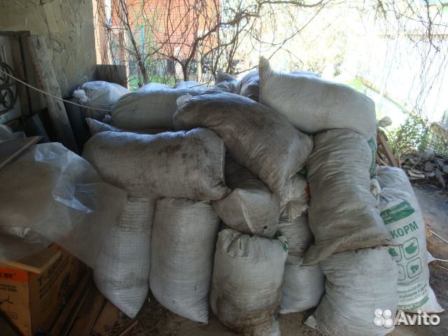 Навоз перепелиный без опилок в мешках