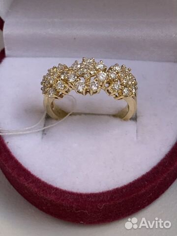 Золотое кольцо с бриллиантами 750проба 0,80ct Золотое кольцо с бриллиантами 750проба 0,80ct