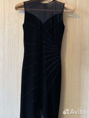 Платье вечернее, стретч-бархат Платье вечернее, стретч-бархат