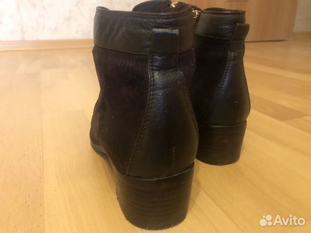 Ботинки из натуральной замши и кожи(размер 38) Ботинки из натуральной замши и кожи(размер 38)