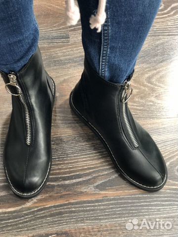 Ботинки осенние молния спереди