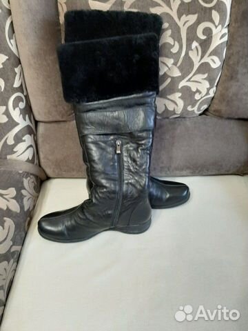 Сапоги зимние нат. кожа и мех р.38