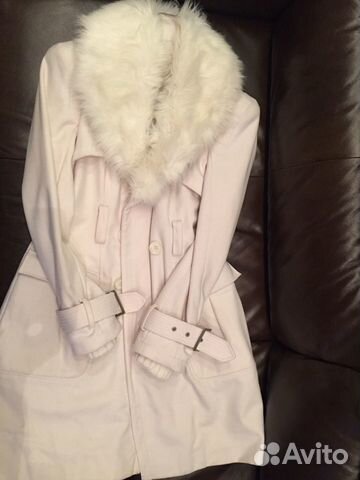Белое п/шерстяное зимнее пальто bebe оригинал Белое п/шерстяное зимнее пальто bebe оригинал