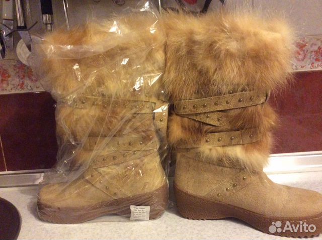 Новые жен сапоги с мехом в середине очень тёплые Г