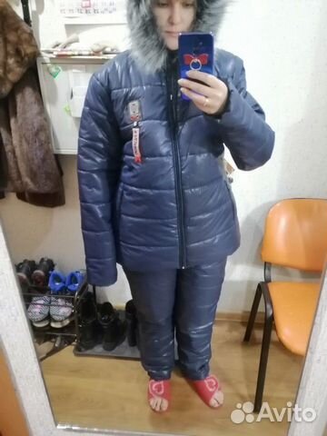 Новый костюм куртка + комбинезон зимний