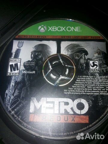 Metro Redux xbox one Metro Redux xbox one