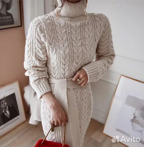 Вязаное платье