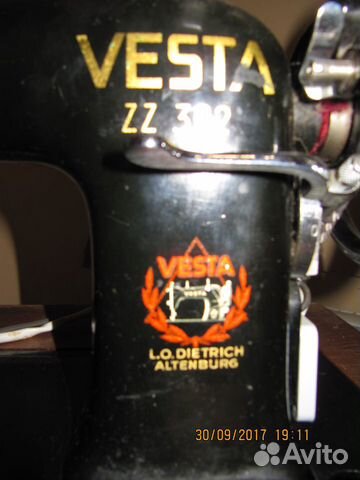 Швейная машина vesta Германия Швейная машина vesta Германия
