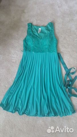 Вечернее платье мятное