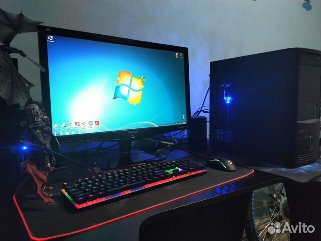Игровой пк. 4 ядра, RX 560 4гб, 8гб ddr3