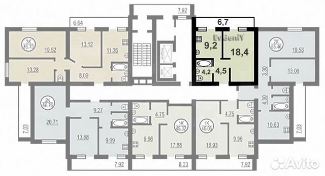 1-к квартира, 43 м², 11/12 эт. 1-к квартира, 43 м², 11/12 эт.