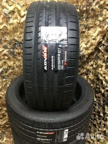 Новые 245/40 R18 Yokohama Advan Sport V105 Япония Новые 245/40 R18 Yokohama Advan Sport V105 Япония