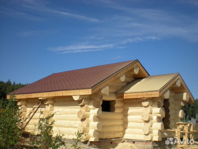 Сруб 6х6 +2х3 из рубленного бревна Сруб 6х6 +2х3 из рубленного бревна