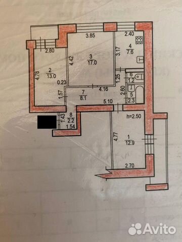 3-к квартира, 65 м², 7/10 эт. 3-к квартира, 65 м², 7/10 эт.