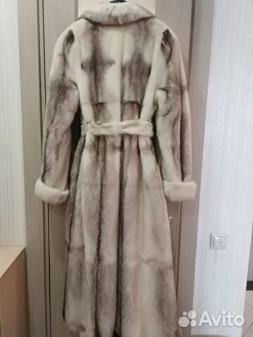 Шуба норковая, не крашеная, длина 135 см