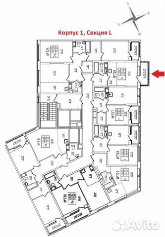 Студия, 24.5 м², 3/11 эт.