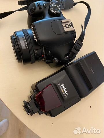 Фотоаппарат cannon 550 d+ вспышка sigma EF 500dg
