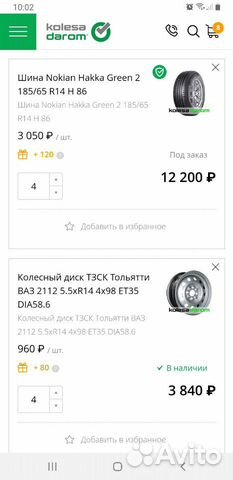 Летние колеса r14