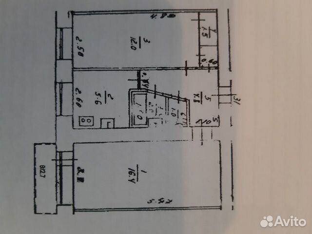 2-к квартира, 45 м², 4/6 эт.