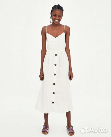 Льняное платье Zara Льняное платье Zara