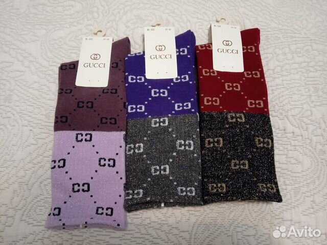 Носки женские Gucci с люрексом Носки женские Gucci с люрексом