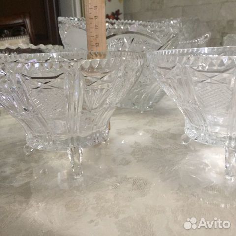 Вазы салатники конфетницы хрустальные СССР